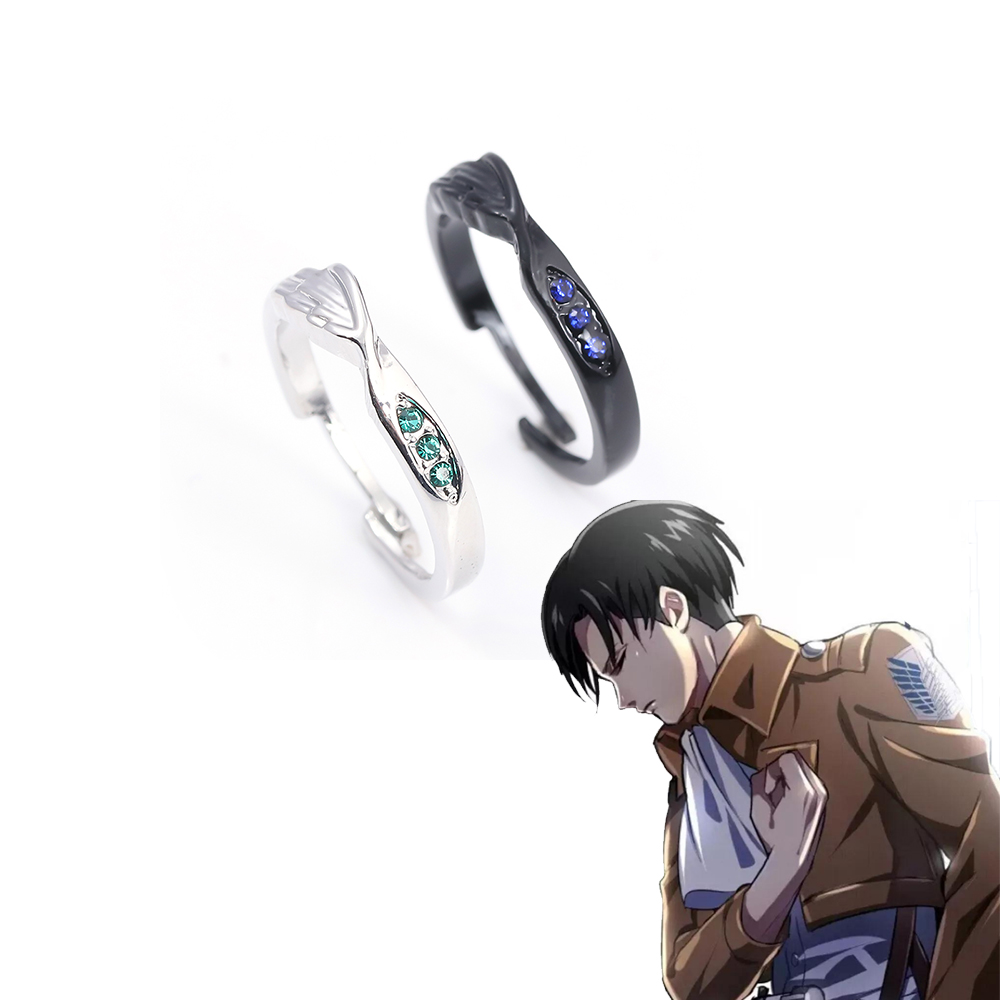 Levi Jewelry & Watches Inc - Anime Attack On Titan Pierścionki Postać