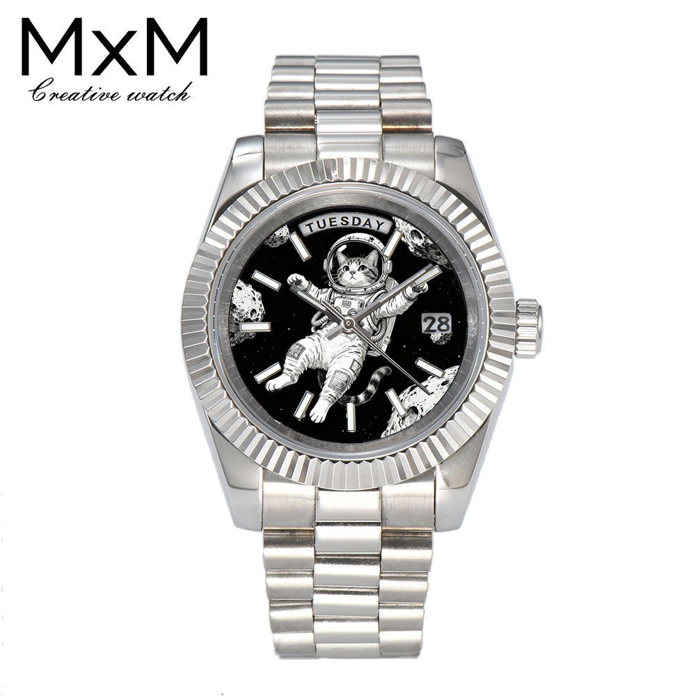 Jewelry And Watches - Kreatywny zegarek męski 40mm/36mm Miyota 8285,