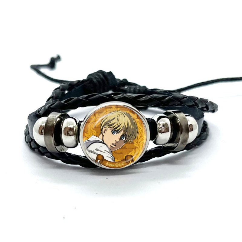 Levi Jewelry & Watches Inc - Bransoletki skórzane Atak Tytanów Eren Levi