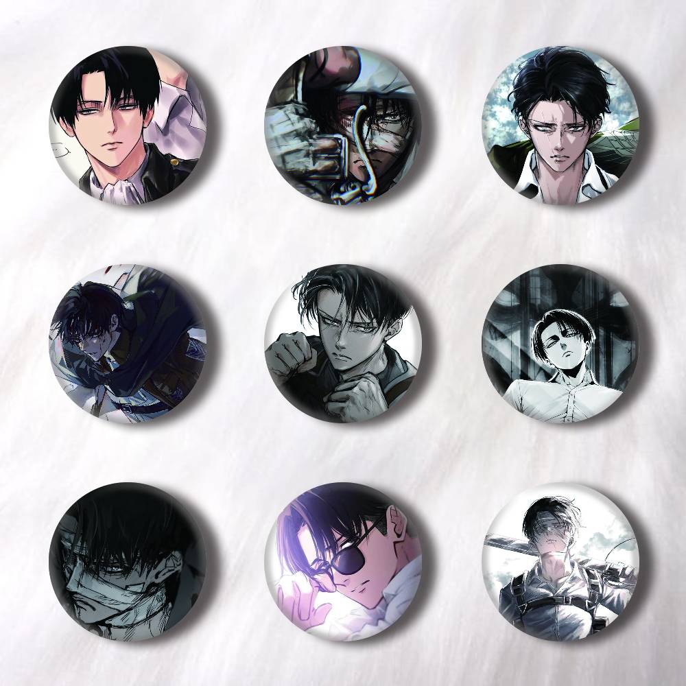 Levi Jewelry & Watches Inc - Anime Levi Ackerman Kreatywne Okrągłe Przypinki