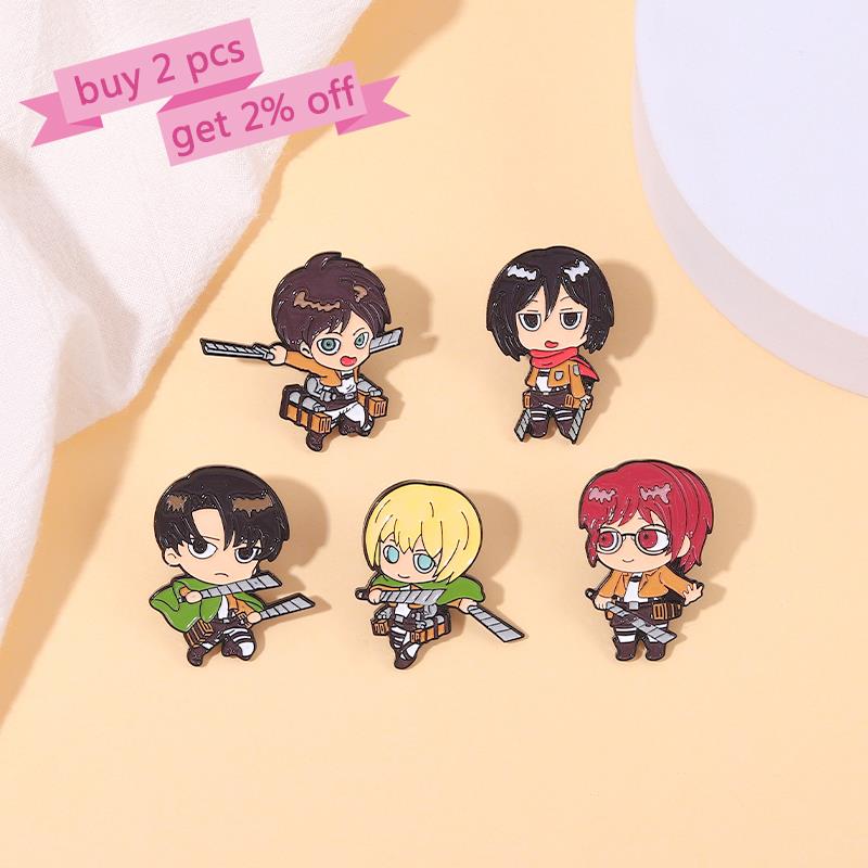 Atak na Tytana Chibi Emaliowan – Levi Jewelry & Watches Inc recenzja i cena