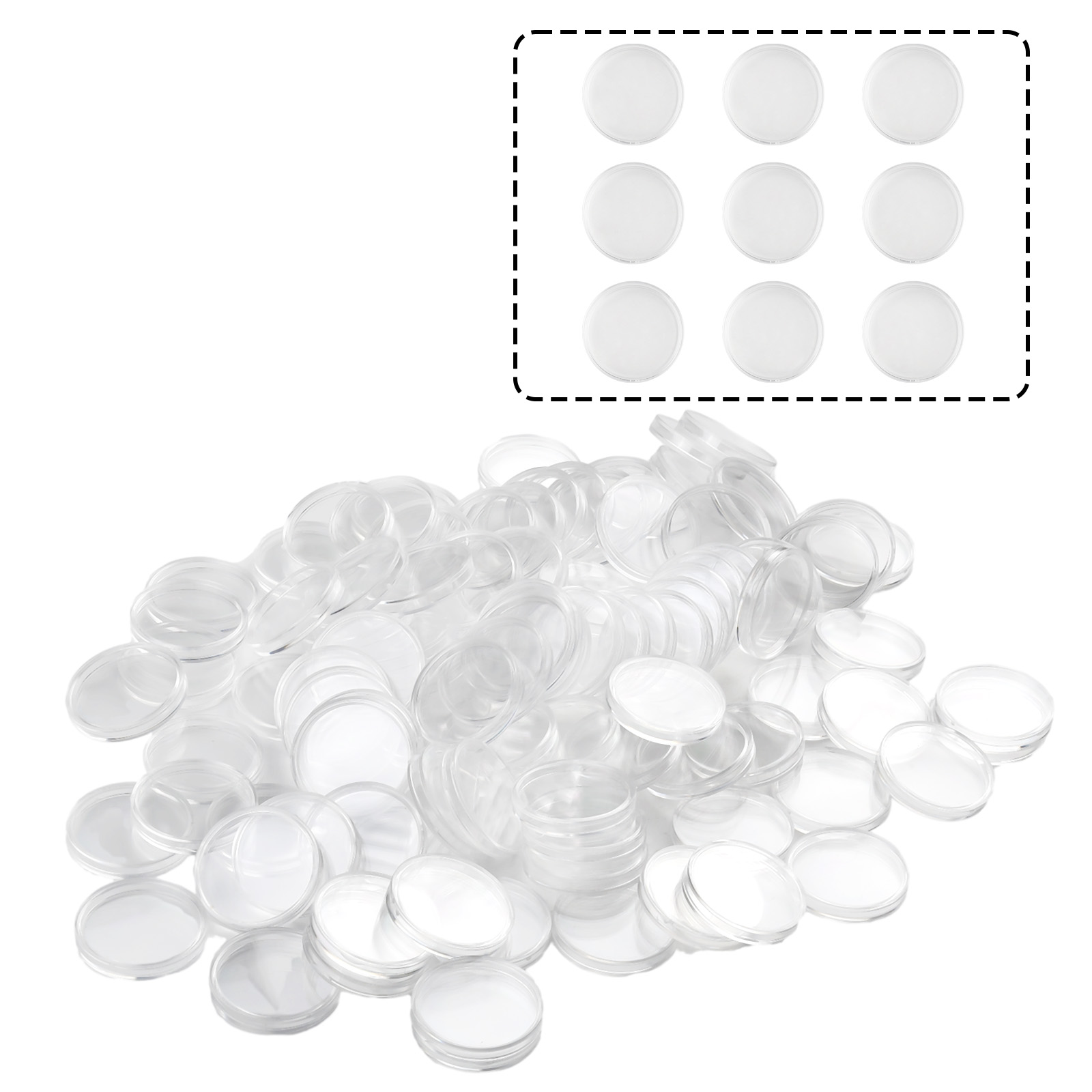 100 szt. Przezroczyste Plastik – Collectors Coins Jewelry & Watches Of Smithtown Photos recenzja i cena